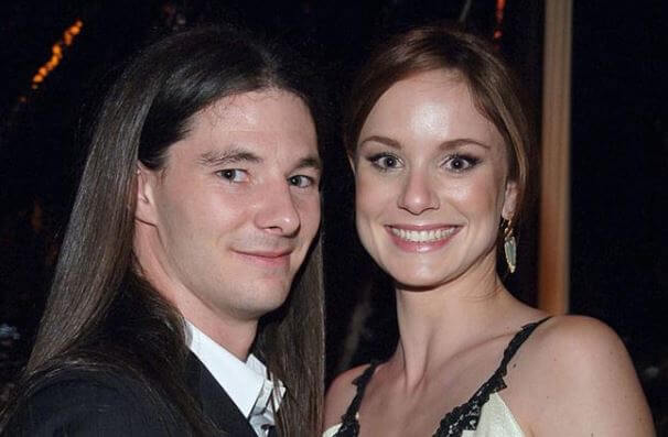 Josh Winterhalt with his wife, Sarah Wayne Callies.